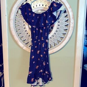 Navy blue girls dress